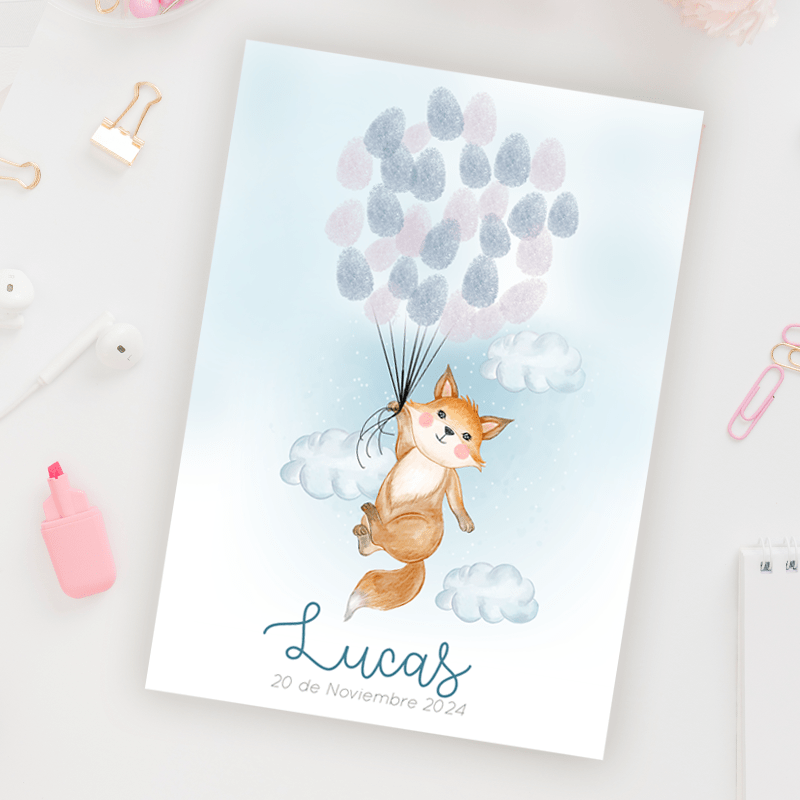 Árbol de Huellas bautizo Zorrito