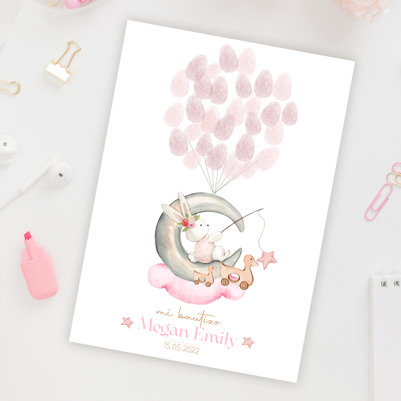 Árbol huellas Bautizo Lunita