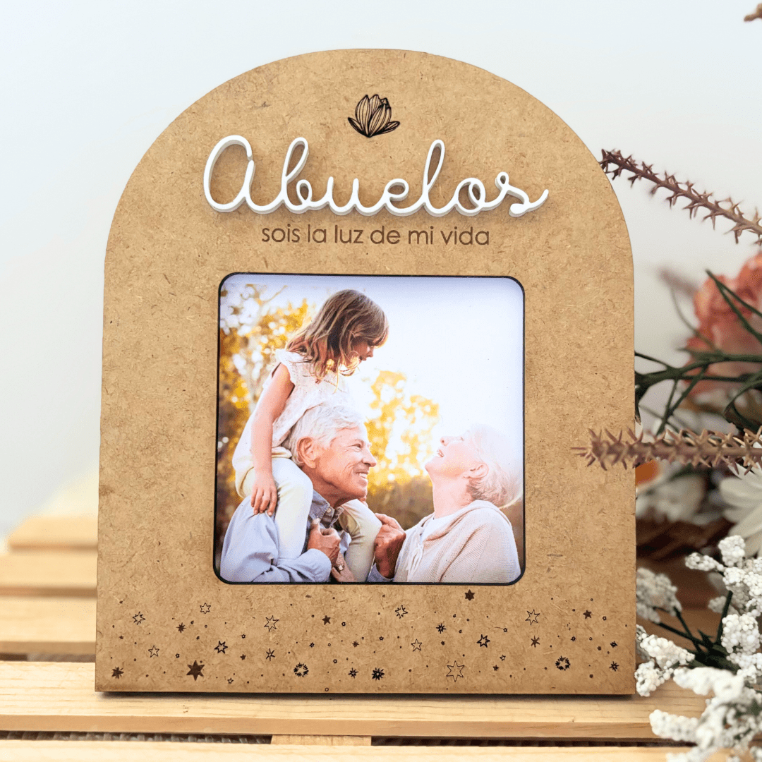 Marco madera y metacrilato personalizado